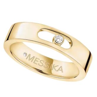 Messika Move Joaillerie Yellow Gold Diamond Wedding Ring, Size 61