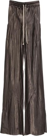 Rick Owens drawstring panelled trousers - Brown