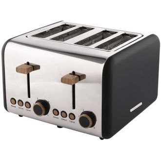 Hamilton Beach Scandi Toaster 4 Slice Matte Black