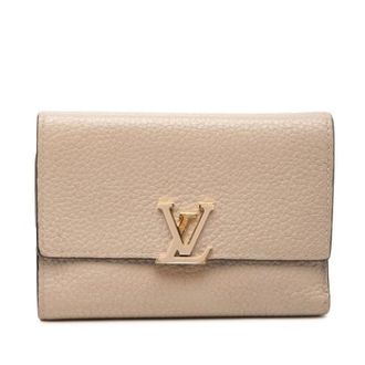 Louis Vuitton Pre-owned Wallets, female, Beige, Size: ONE SIZE Pre-owned Vintage Leather Wallet