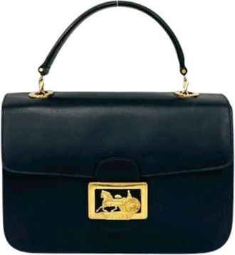 Celine Pre-owned Handbags, female, Blue, Size: ONE SIZE Pre-owned Vintage Leather Handbag