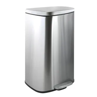Spirella Spirella - Papelera De Cocina Con Pedal De Acero Inoxidable 30l Metalizado Akira