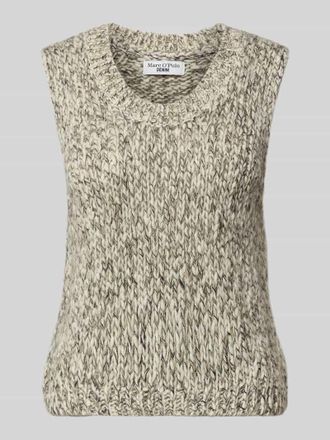 Marc O'Polo Denim Marc OPolo Denim Regular Fit Pullunder aus Schurwoll-Mix mit Alpaka-Anteil in Gruen Melange, Größe XL