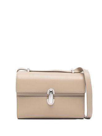 Savette Symmetry 19 leather crossbody bag - Neutrals