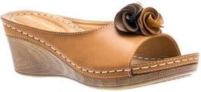 Good Choice Shoes Sydney Floral Platform Wedge Sandal in Tan at Nordstrom Rack, Size 8.5