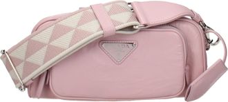 Prada Pink Leather Crossbody Womens Bag