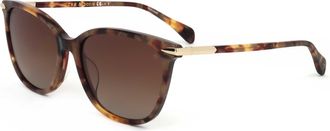 Rag & Bone Rag & Bone Womens 55mm Gold Havana Sunglasses