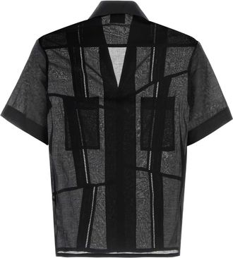 Magliano Mens Black Cotton Broken Shirt Exterior: Camicie