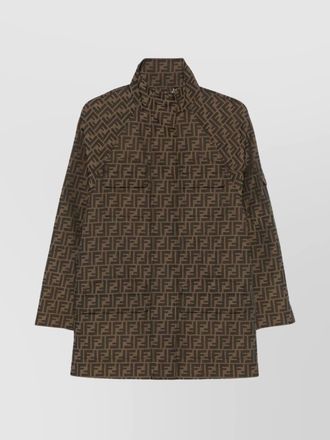 Fendi collar sleeve front flap pockets