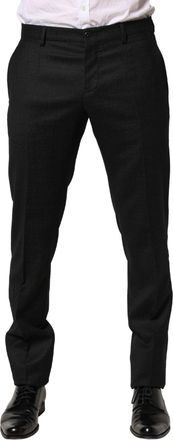 Dolce & Gabbana Mens Virgin Wool Trousers Black