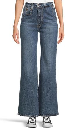 Levi's Ribcage Bells Vintage Womens Jeans Moment of The Month : 24 32, Cotton/Denim/Elastane