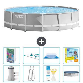 Intex Piscina Prism Frame Redonda - 427x107 Cm - 9-piezas S550