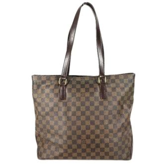 Louis Vuitton Pre-owned Tote Bags, female, Brown, Size: ONE SIZE Pre-owned Damier Canvas Tote Bag