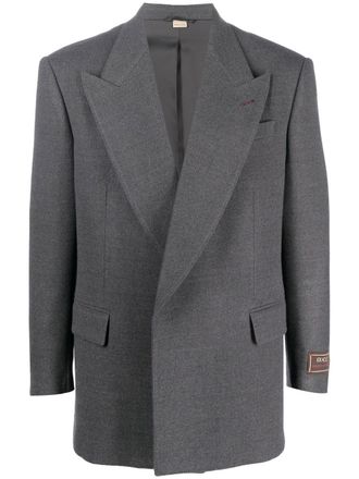 Gucci Blazer met verborgen sluiting - Grijs