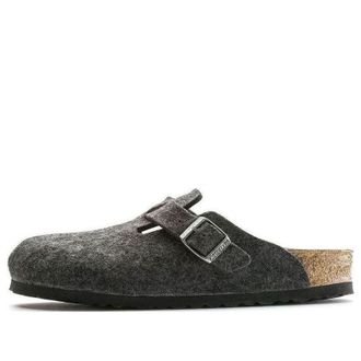 Birkenstock Boston Narrow Wool Felt Anthracite 0160373