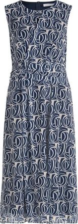 Betty & Co Kleedjes, Dames, Blauw, S, Chiffon, Mouwelose Chiffon Jurk