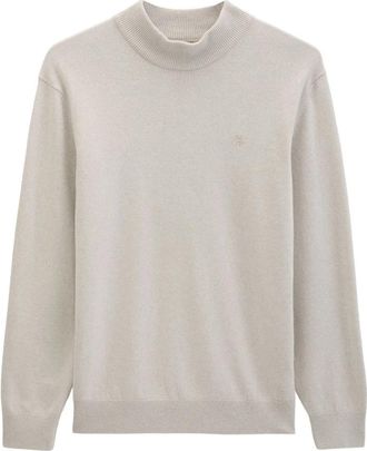 Marc O'Polo Pullover met col - Heren - Coltruien - Beige - XL - Katoen - Truien & Vesten