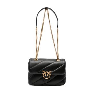 Pinko Love Puff Mini - Dames - Schoudertassen - Zwart - ONE Size - Tassen