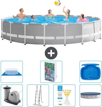 Intex Piscina Prism Frame Redonda - 610x132 Cm - 8-piezas S662
