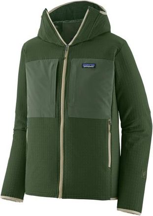 Patagonia R2 Techface Hoody Fleecejacke f&uuml;r Herren | gr&uuml;n