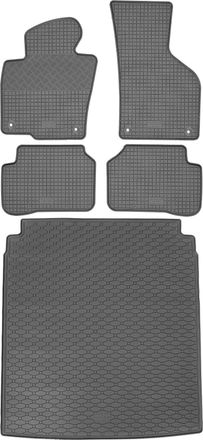 OEM Juego De Alfombrillas De Goma Para Coche Y Maletero Para Volkswagen Passat B7 Sed&aacute;n (09.2010-11.2014)