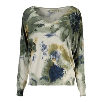 Desigual Jersey Coldbotanic - Knitwear - Mujer - Verde - S