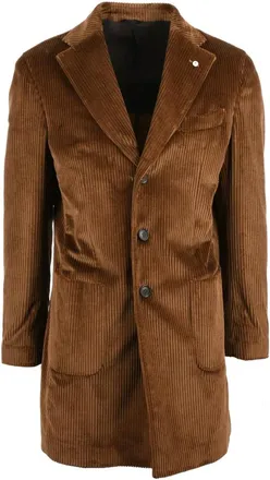 L.B.M. 1911 L.b.m. 1911, Jassen, Heren, Bruin, XL, Katoen, Corduroy Jas
