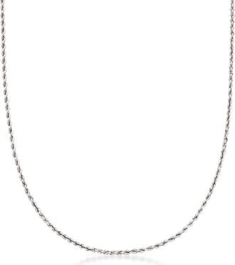 Ross-Simons 2mm Sterling Silver Rope-Chain Necklace