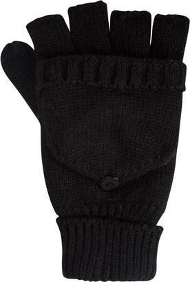 Mountain Warehouse Fingerless Knitted Mittens in Black at Nordstrom