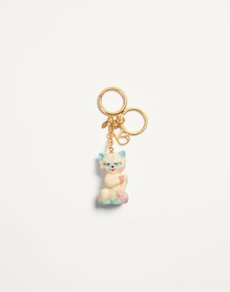 Valentino Garavani Valentino Garavani Le Chat De La Maison Nylon Bag Charm With Key Ring Woman MULTICOLOUR UNI