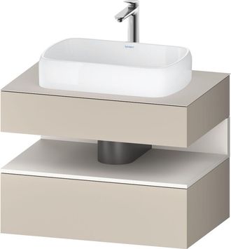 Duravit Duravit - Qatego Consola Mueble Bajo Lavabo, 1 Extra&iacute;ble, 1 Caj&oacute;n
