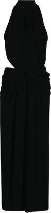 Johanna Ortiz Abito Retro lungo drappeggiato - Nero