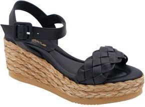 Andr&eacute; Assous Cecilia Wedge Platform Sandal in Black at Nordstrom Rack, Size 10