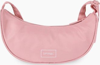 Spiral Womens Cali Cross Body Bag with Logo Patch - Pink - Size: ONE size