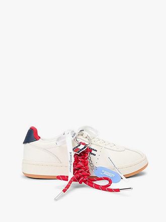 Tommy Hilfiger Leather Archive Court Trainers With Charms