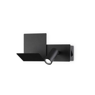 Netlighting KOMODO2 LED Reading Light Black InBuilt Switch 3000K NonDim