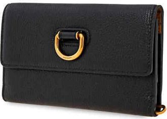 Burberry Elegante leren kaarthouder - Dames - Portefeuilles - Zwart - ONE Size - Leer - Accessoires
