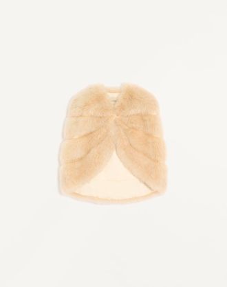 Valentino Cappa In Capra Cashmere Donna CHAMPAGNE 38