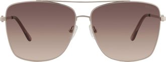 Guess Brown Gradient Navigator Ladies Sunglasses GF6165 32F 61