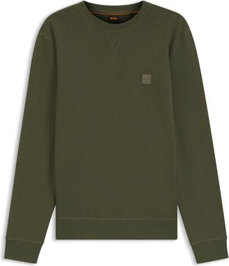 HUGO BOSS Westart Sweatshirt - Heren - Sweatshirts - Groen - M - Katoen - Hoodies & sweatvesten