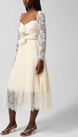 Self Portrait Womens Draped lace bust dress