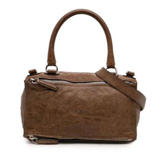 Givenchy Pre-owned Handbags, female, Brown, Size: ONE SIZE Pre-owned Pandora Satchel