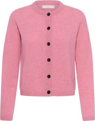 Inwear Monika Cardigan - Dames - Vesten - Roze - XS - Wol - Truien & Vesten