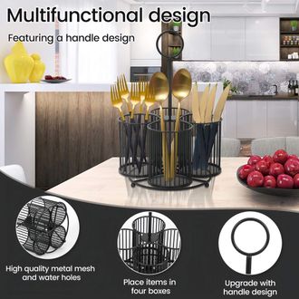 OEM Estante Para Utensilios De Cocina, Escurridor De Platos, Estante De Almacenamiento Grande De Metal, Estante De Almacenamiento De Mesa De Cocina De Cua