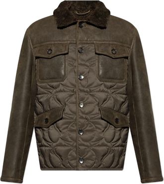 Etro Jas met bontkraag - Heren - Zomerjassen - Groen - L - Jassen
