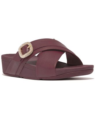 FitFlop Fitflop Lulu Crystal-Buckle Leather Sandal