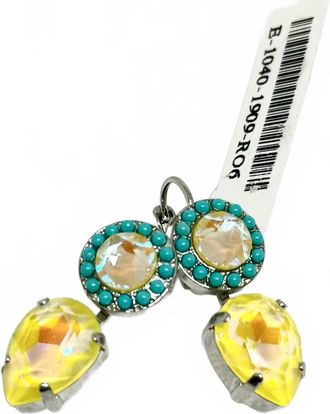 Mariana Womens Rosette Drop Earrings In Poppy