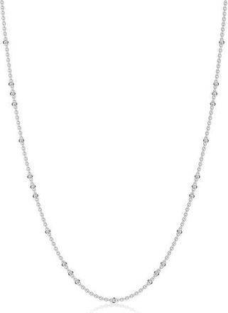 Lafonn Luna Chain Necklace in Silver at Nordstrom, Size 18