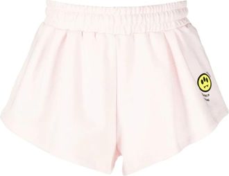 Barrow Roze Rokken met Elastische Tailleband - Dames - Bermuda - Roze - L - Katoen - Korte Broeken