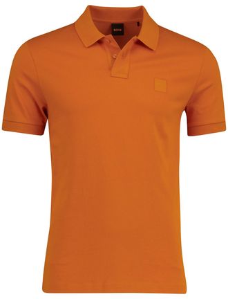 HUGO BOSS Oranje poloshirt Boss Orange Passenger pique 2-knoops